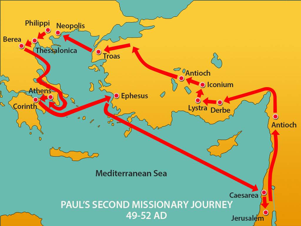 paul's 2nd missionary journey wikipedia